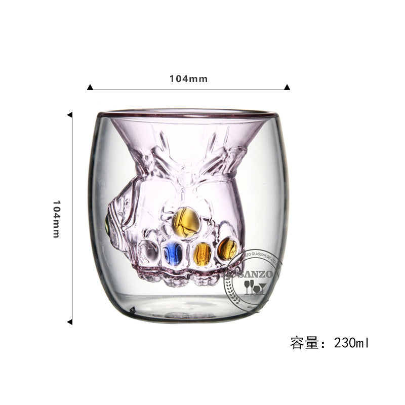 New Anime Thanos gloves fist marvel coffee mugs (Set of 2) large capacity water tea milk cups cartoon mark colorful drinkware