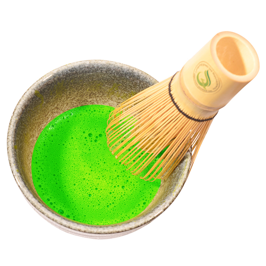 Golden Bamboo Matcha Green Tea Whisk Chasen, Matcha Stirrer 100 Prong 百本立