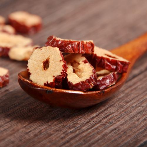 Chinese Delicacies Poly Dry Freeze Dried Red Dates Delicious Crisp Snacks Seedless Jujube Tea Tablets 1000g for Snack Soup Tea